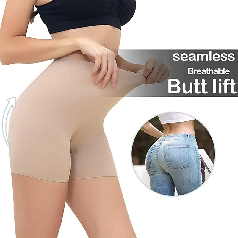 Women’s Anti-Chafing Slip Shorts Tummy Control Seamless Boyshort Underwear for Clothing