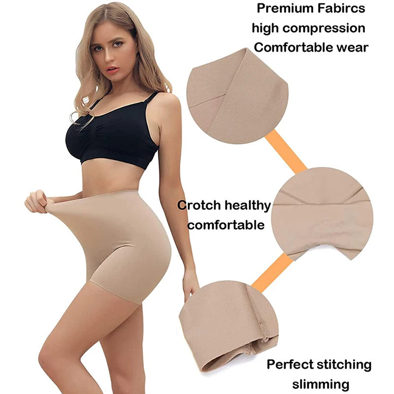 Women’s Anti-Chafing Slip Shorts Tummy Control Seamless Boyshort Underwear for Clothing