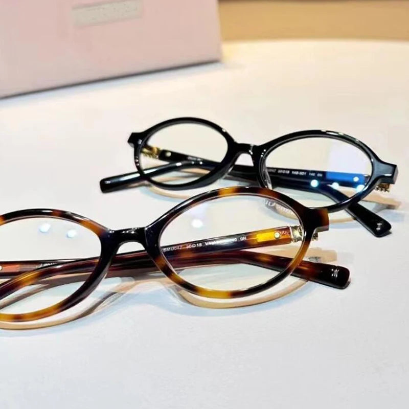 3pcs Fashion Small Oval Clear Lens Glasses Frames Women Anti Blue Light Glasses Frame Computer Optical Lenses Eyeglasses