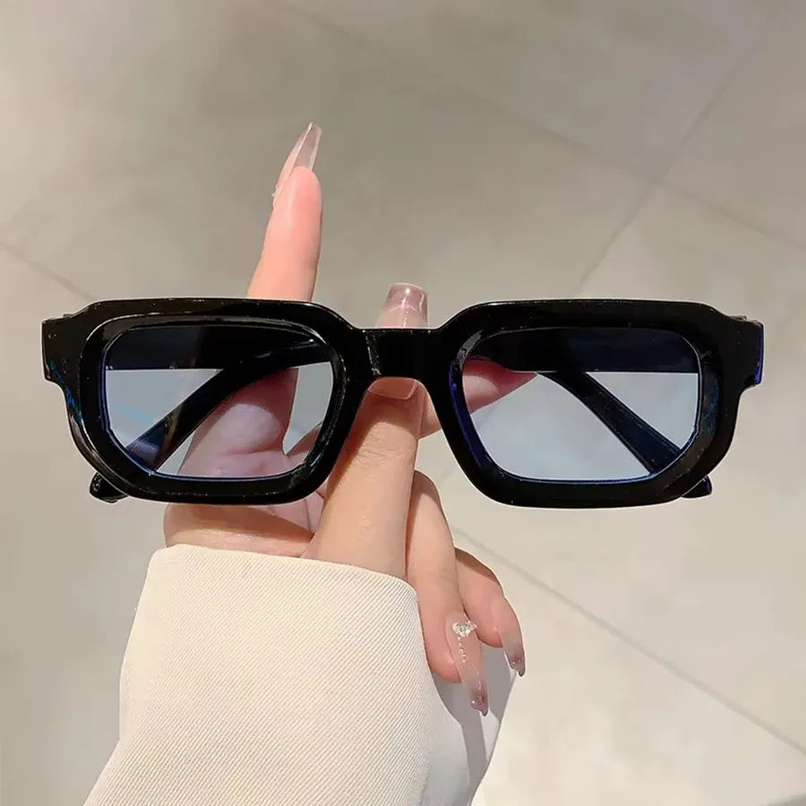 6PCS Vintage Rectangle Sunglasses Retro UV400 Fashion Eyewear Set for Women & Men