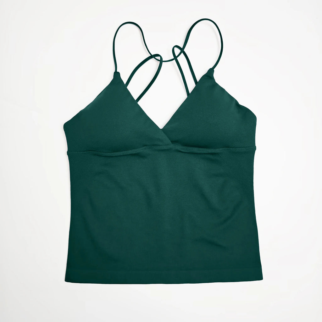 Women’s Twist Yoga Gym Casual Tank Top Quick Dry Strappy Gym Workout Camisole Vest
