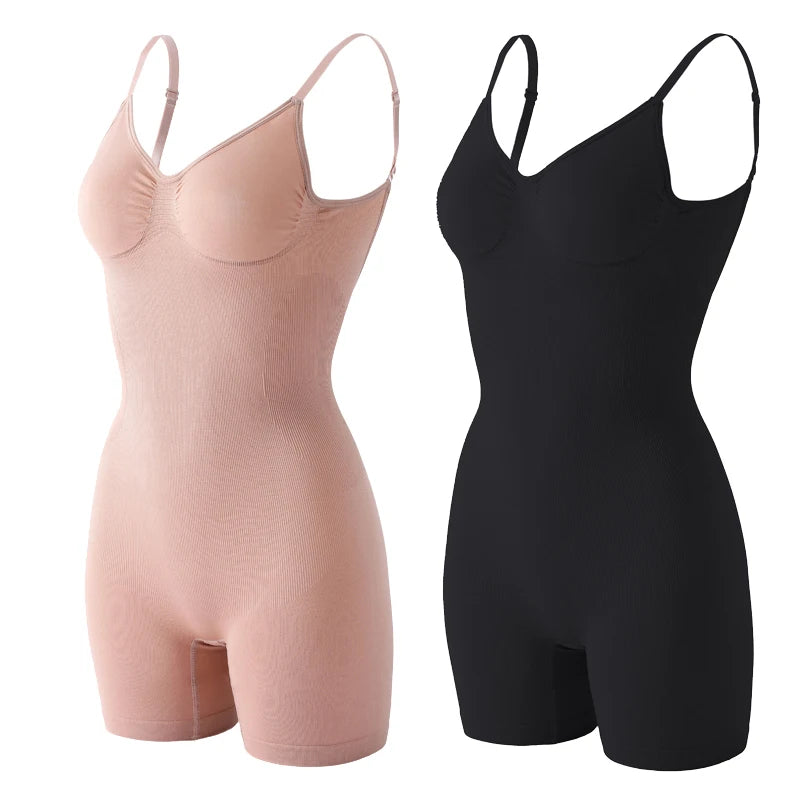 Women’s Seamless Low Back Shapewear Bodysuit Tummy Control Butt Lifting Body Shaper