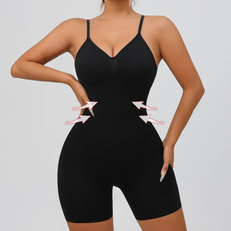 Women’s Seamless Low Back Shapewear Bodysuit Tummy Control Butt Lifting Body Shaper