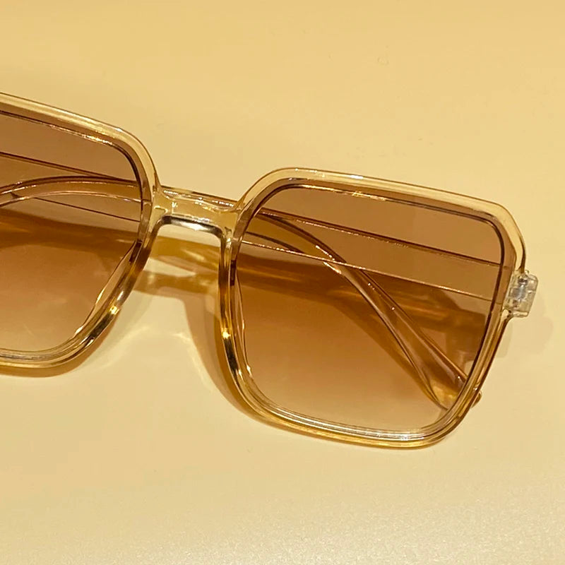 5PCS Oversized Square Sunglasses Fashion Streetwear UV400 Shades for Women & Men