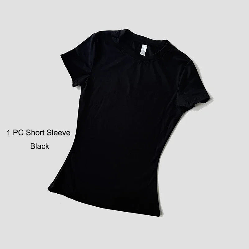 Seamless Yoga Set Women 2 Piece Workout Outfit Leggings High Waisted Gym Set Activewear Crop Top Fitness Clothes