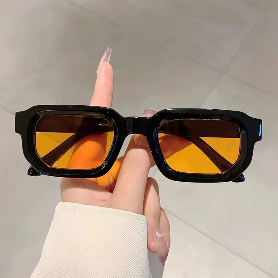 6PCS Vintage Rectangle Sunglasses Retro UV400 Fashion Eyewear Set for Women & Men