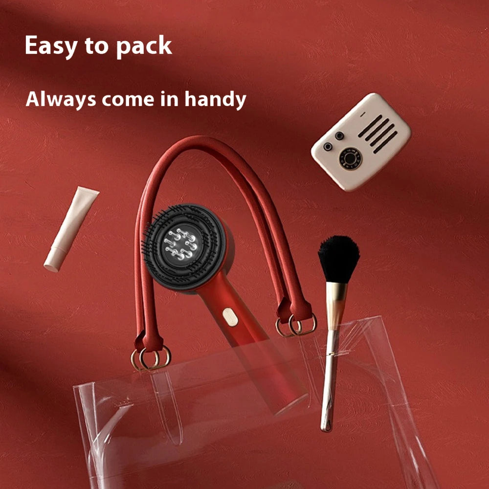 Red Light Scalp Massager Comb – Electric Scalp Care Device with Oil Applicator & Massage Function