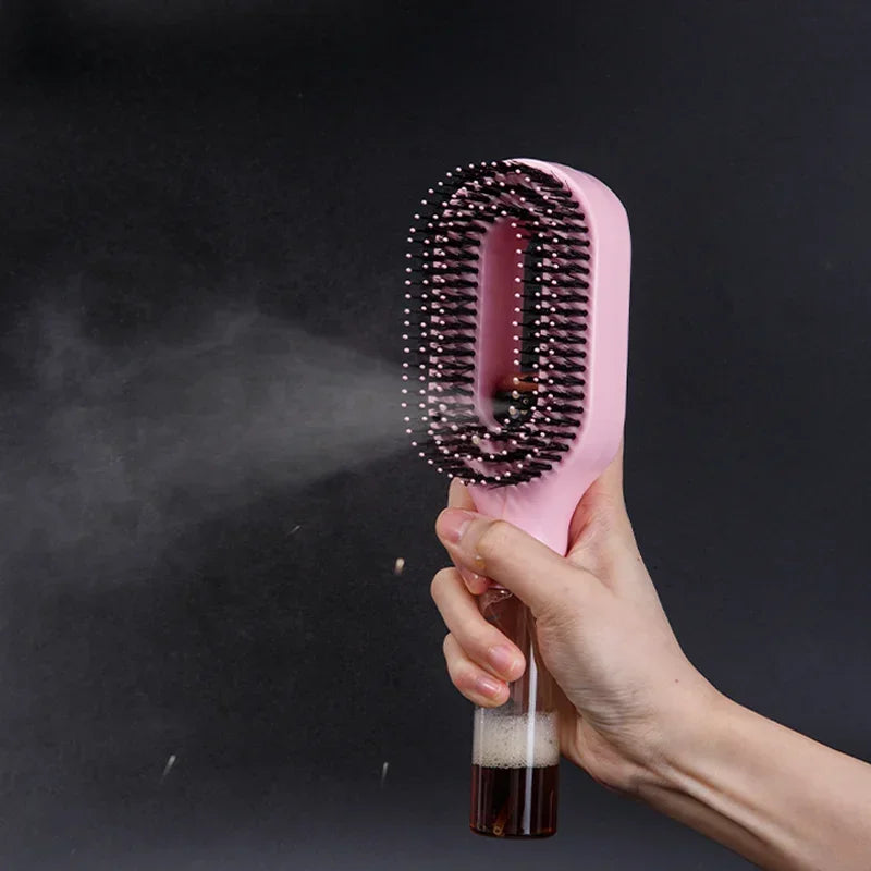 2in1 Sprayer Comb Detangling Scalp Massage Hairbrush with Spray Bottle