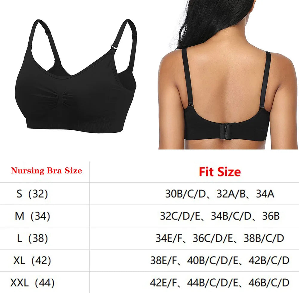 3Pcs Maternity Nursing Bras Wirefree Breathable Breastfeeding Bras for Pregnant & Nursing Women