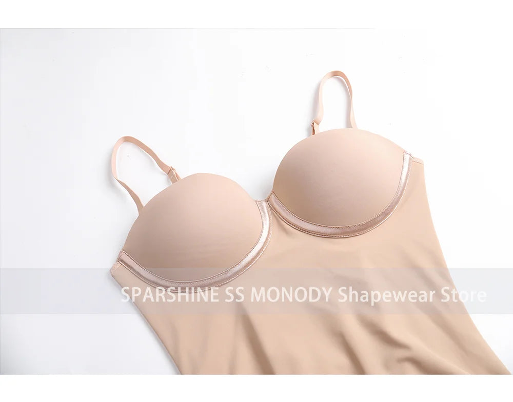 Women’s Seamless Lace-Up Shapewear Bodysuit – Tummy Control Thong Full Body Shaper