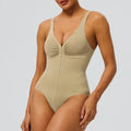 Seamless Shapewear Bodysuit – Tummy Control Compression One-Piece with Zipper & Adjustable Straps