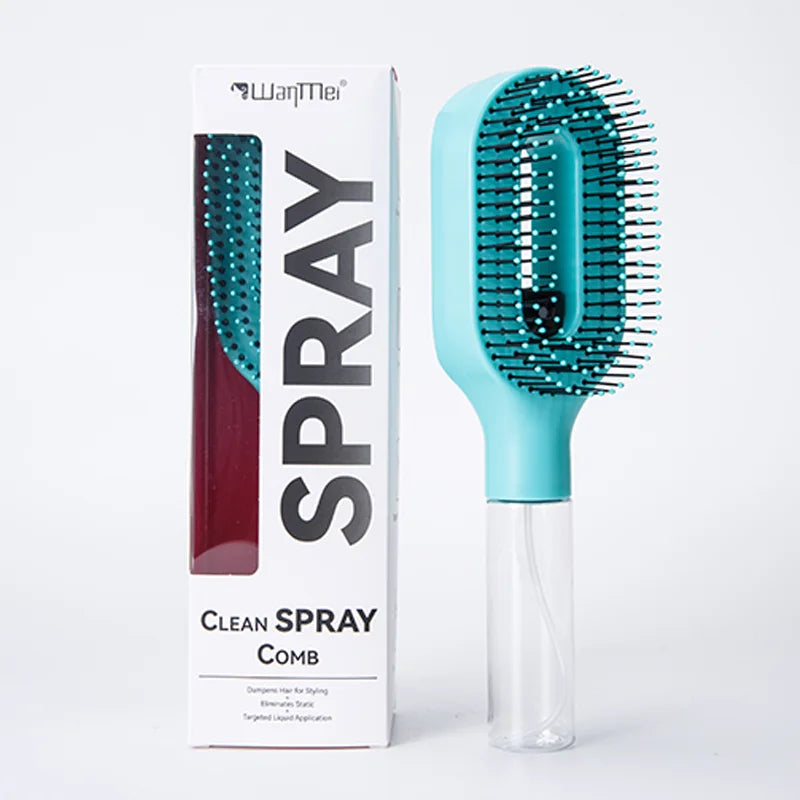2in1 Sprayer Comb Detangling Scalp Massage Hairbrush with Spray Bottle