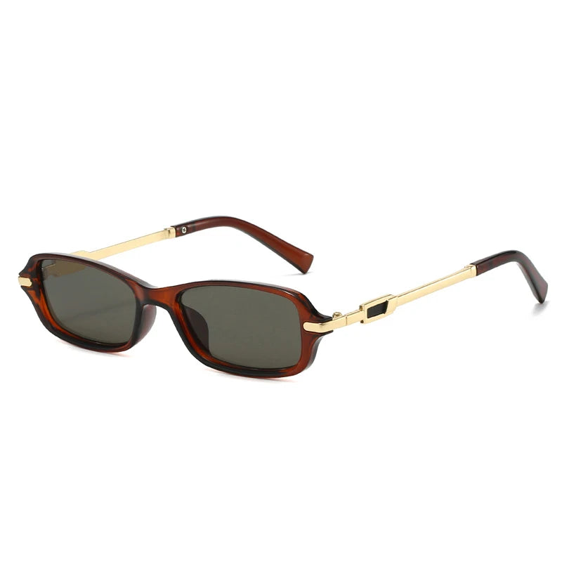 Retro Small Rectangle Women Men Sunglasses Shades UV400
