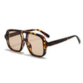 Vintage Square Double Bridge Sunglasses – Style UV400 Fashion Shades for Men & Women