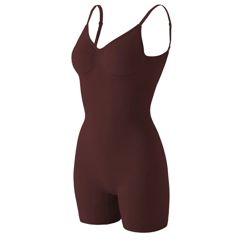 Women’s Seamless Low Back Shapewear Bodysuit Tummy Control Butt Lifting Body Shaper
