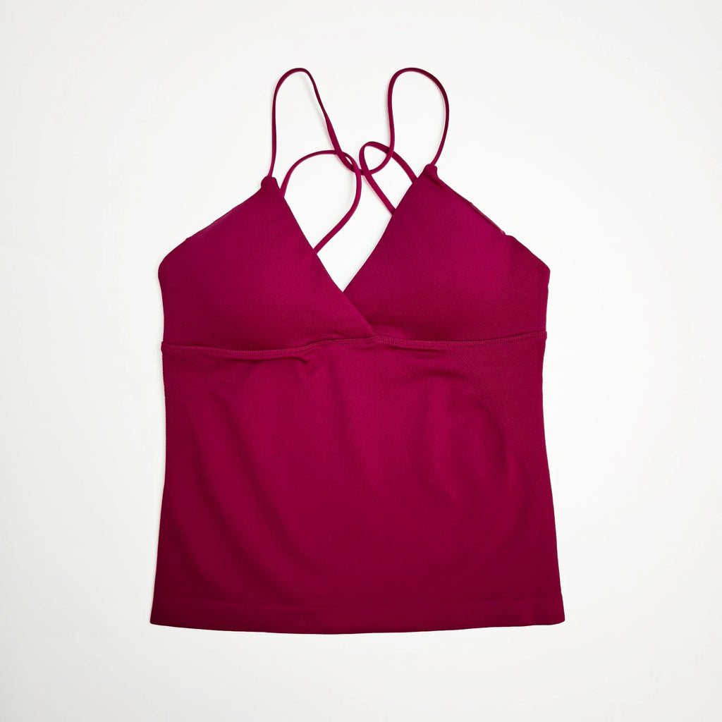 Women’s Twist Yoga Gym Casual Tank Top Quick Dry Strappy Gym Workout Camisole Vest