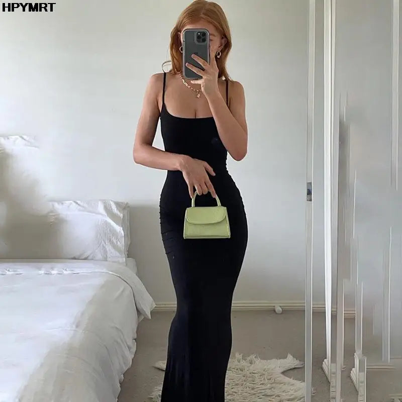 Women’s Bodycon Maxi Dress Loungewear– Sleeveless Backless Long Dress