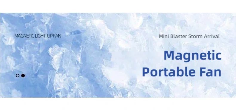 Magnetic Clip-On Mini Fan with Fill Light Portable Selfie & Streaming Fan