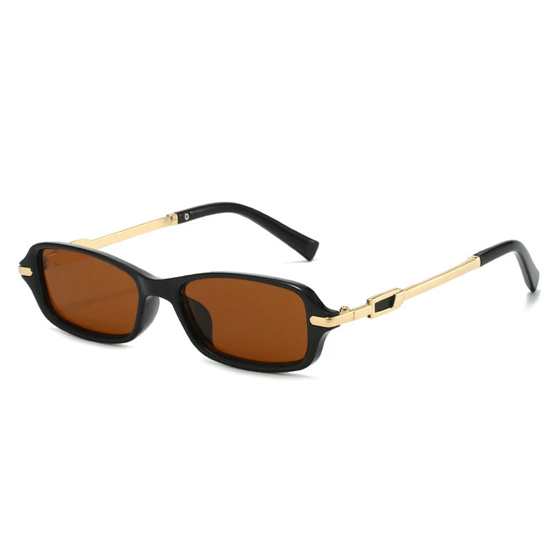 Retro Small Rectangle Women Men Sunglasses Shades UV400