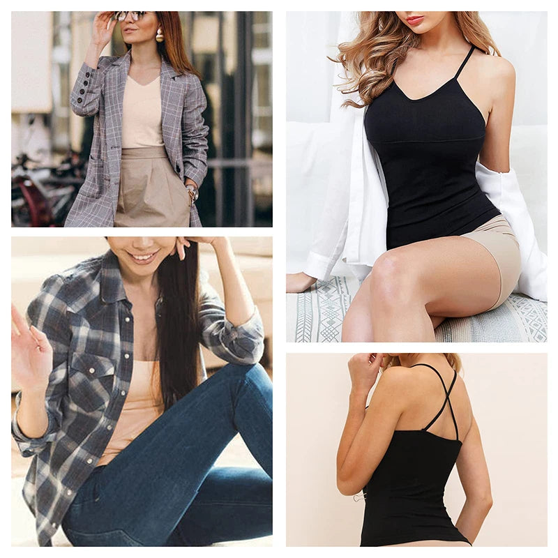 Body Shaper Soft New Slimming Tank Removable Pad Cami Tank Top Comfortable Plus Size Women Shapewear Padded Vest Dropship