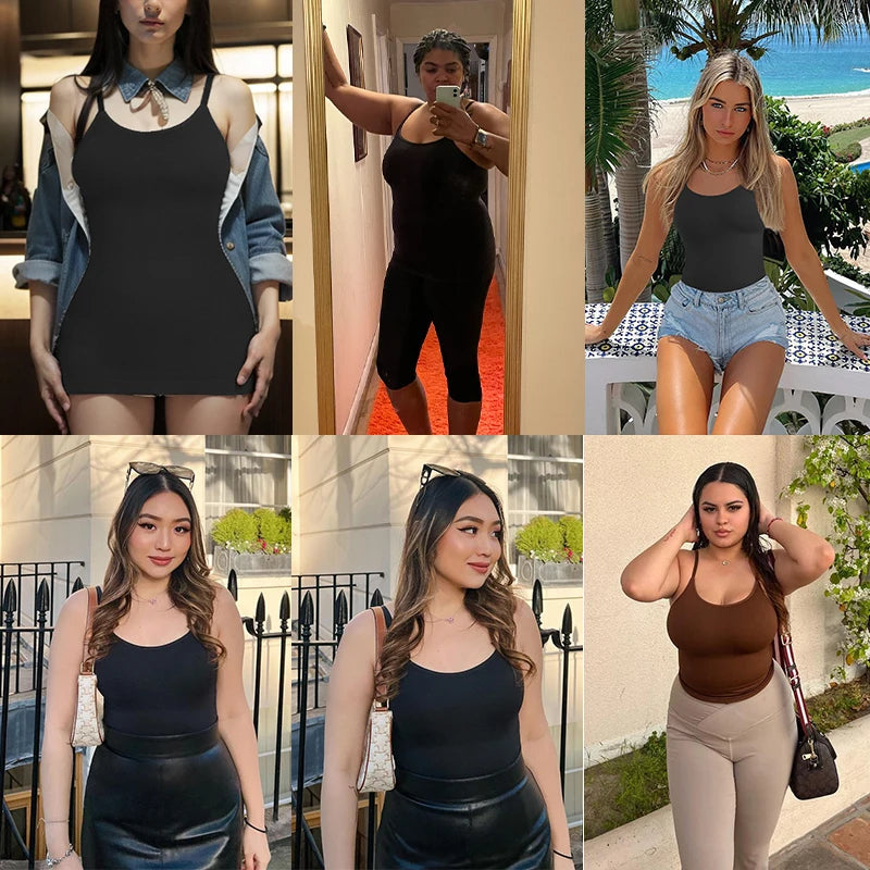 Women’s Compression Shapewear Cami Tummy Control Waist Slimming Tank Top Vest