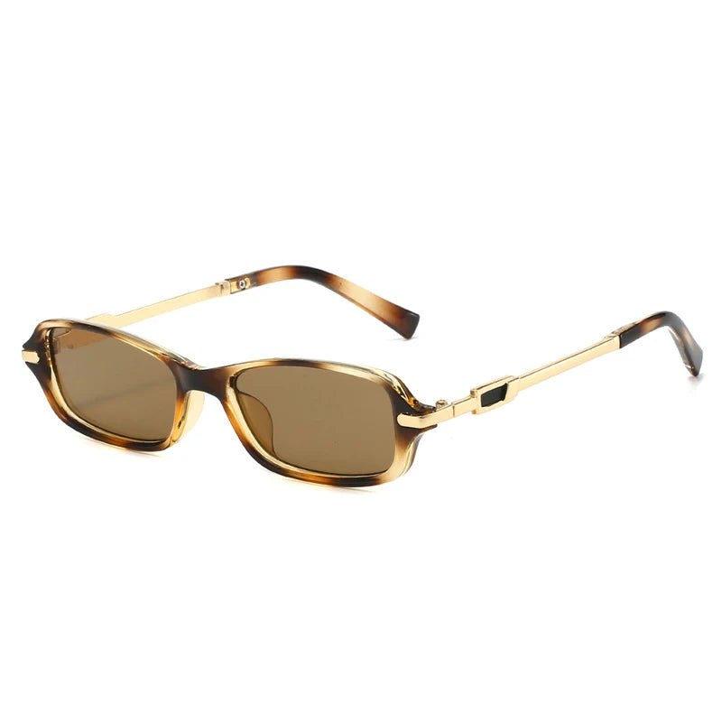Retro Small Rectangle Women Men Sunglasses Shades UV400