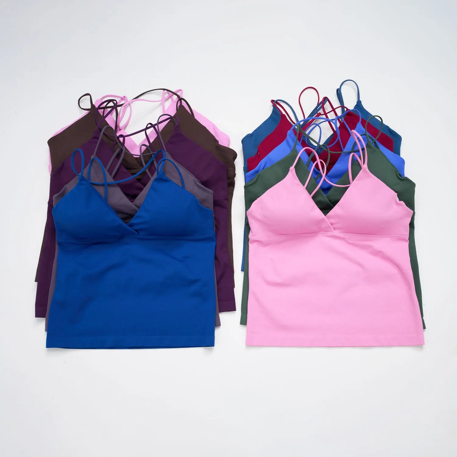 Women’s Twist Yoga Gym Casual Tank Top Quick Dry Strappy Gym Workout Camisole Vest