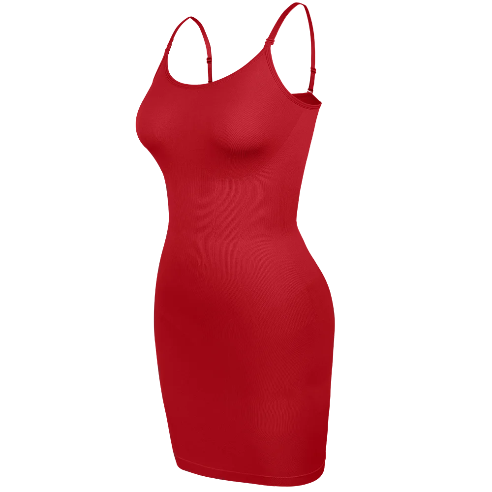 Women’s Seamless Full Slip Shapewear Dress Tummy Control Body Shaper Cami Slip