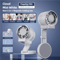 Magnetic Clip-On Mini Fan with Fill Light Portable Selfie & Streaming Fan