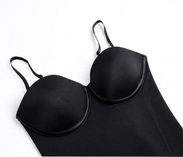 Women’s Seamless Lace-Up Shapewear Bodysuit – Tummy Control Thong Full Body Shaper