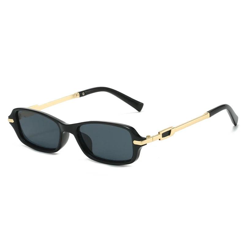 Retro Small Rectangle Women Men Sunglasses Shades UV400
