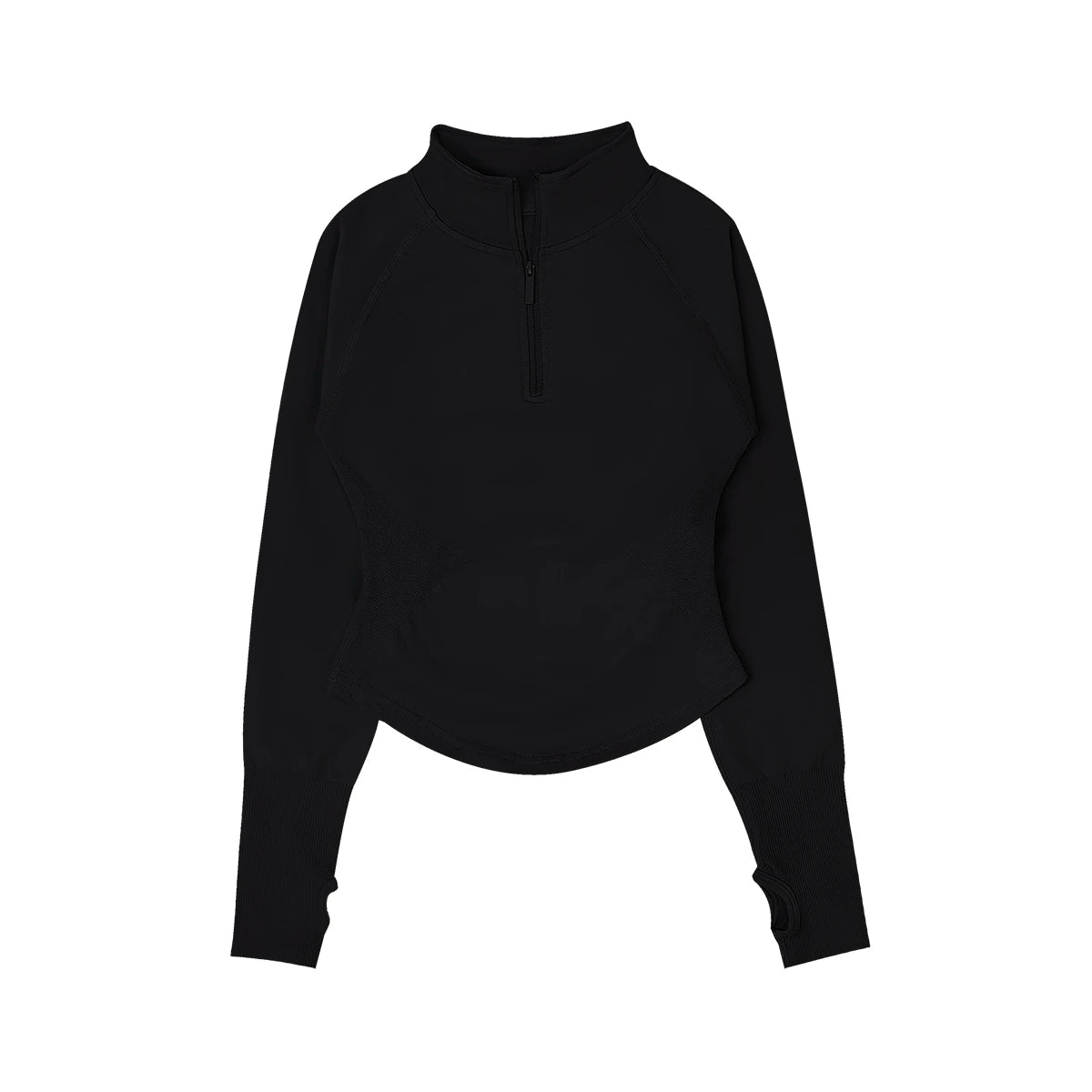 Women’s Seamless Half Zip Workout Jacket Long Sleeve Yoga Running Fitness Top