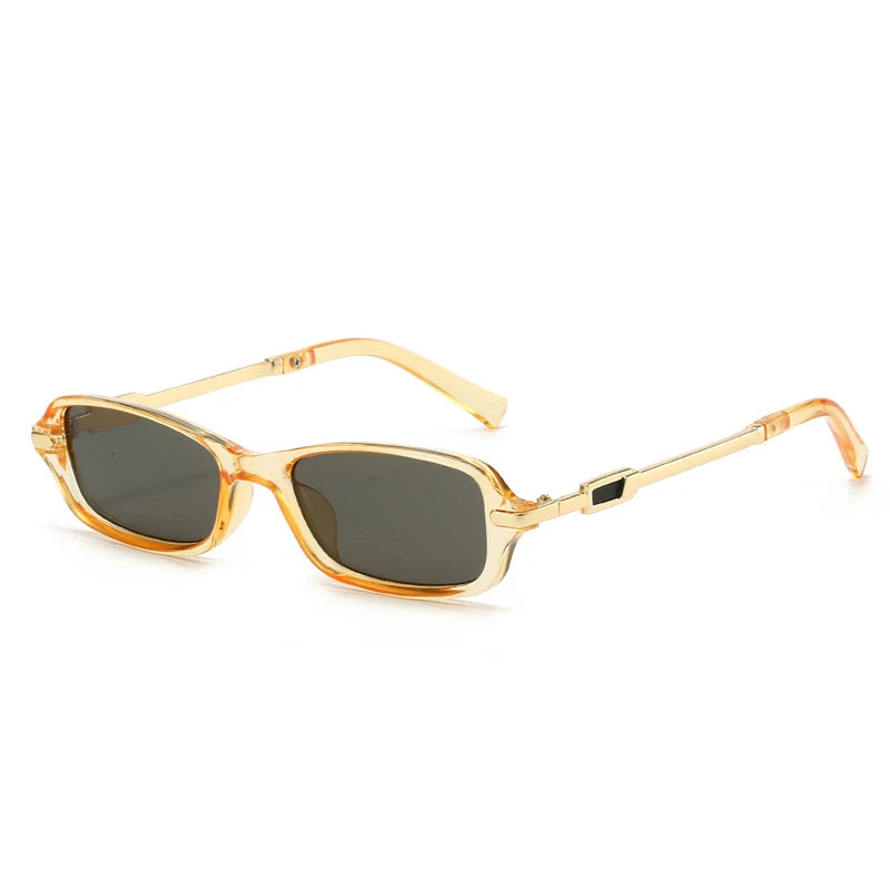 Retro Small Rectangle Women Men Sunglasses Shades UV400