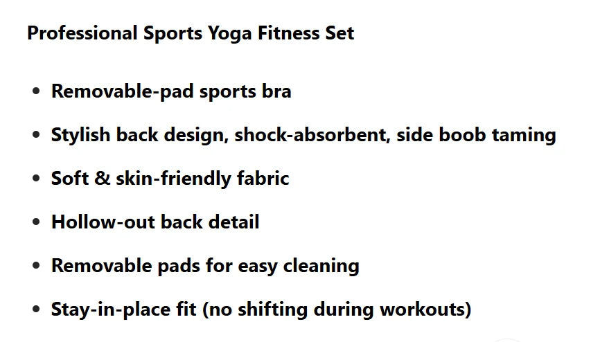 Women’s Open Back Workout Set – High Waist Yoga Leggings & Sports Bra Fitness Outfit
