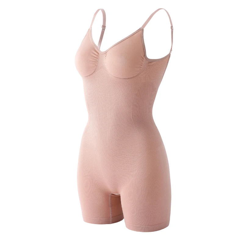 Women’s Seamless Low Back Shapewear Bodysuit Tummy Control Butt Lifting Body Shaper
