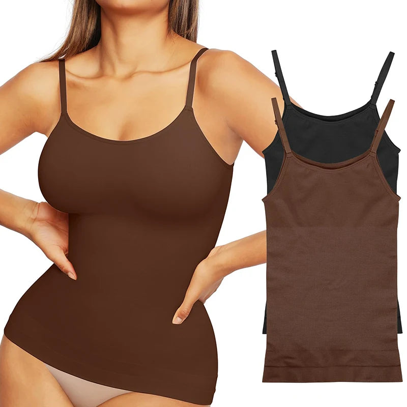 Women’s Compression Shapewear Cami Tummy Control Waist Slimming Tank Top Vest