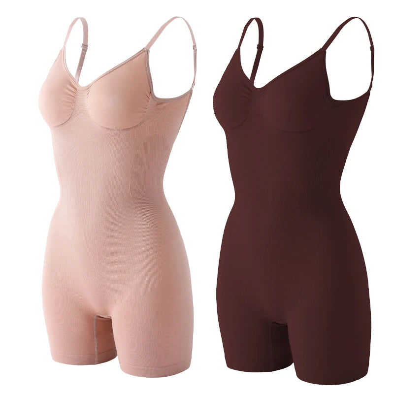 Women’s Seamless Low Back Shapewear Bodysuit Tummy Control Butt Lifting Body Shaper