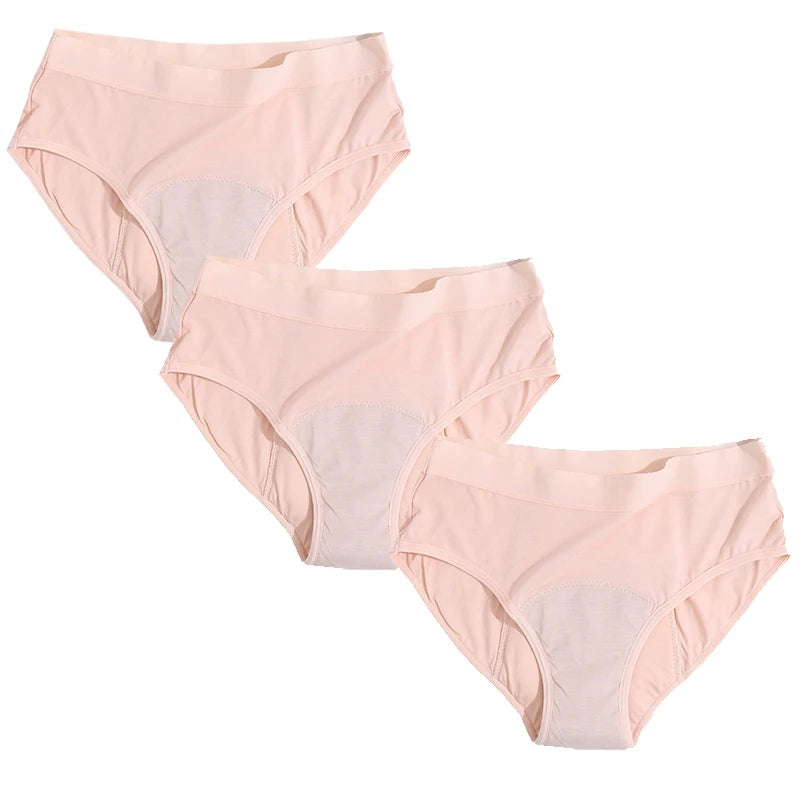 4Layer Bamboo Sexy Leakproof Menstrual Panties New Breathable Fast Absorbent Underwear Women Menstrual Briefs plus size lingerie