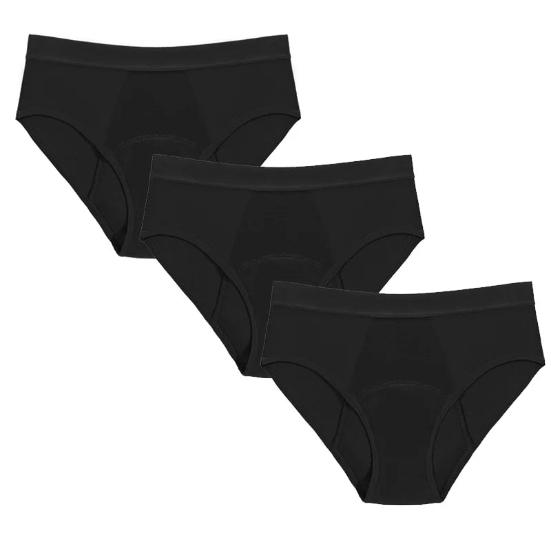 4Layer Bamboo Sexy Leakproof Menstrual Panties New Breathable Fast Absorbent Underwear Women Menstrual Briefs plus size lingerie