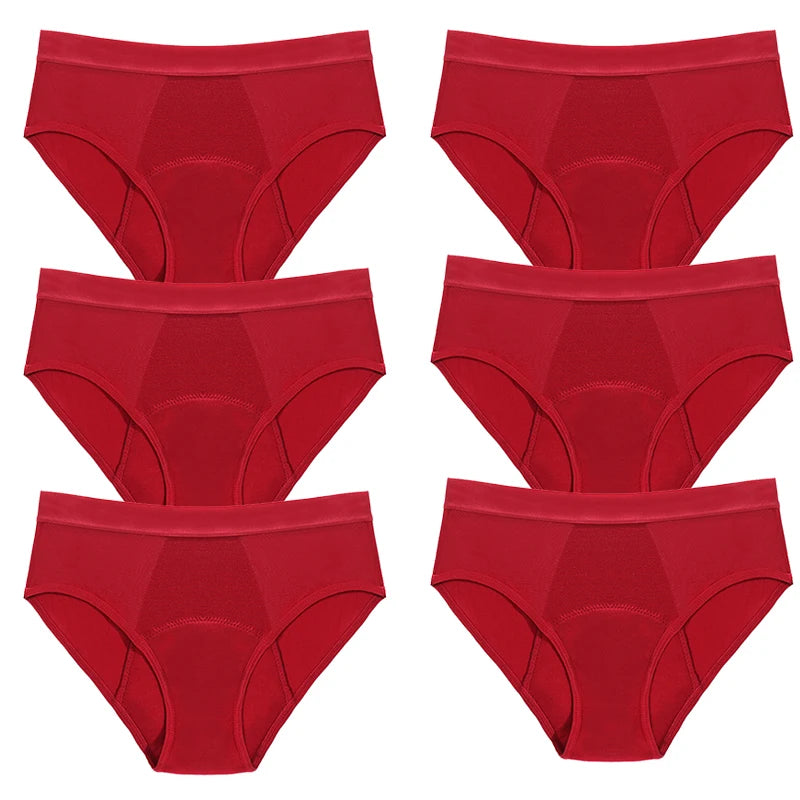 4Layer Bamboo Sexy Leakproof Menstrual Panties New Breathable Fast Absorbent Underwear Women Menstrual Briefs plus size lingerie