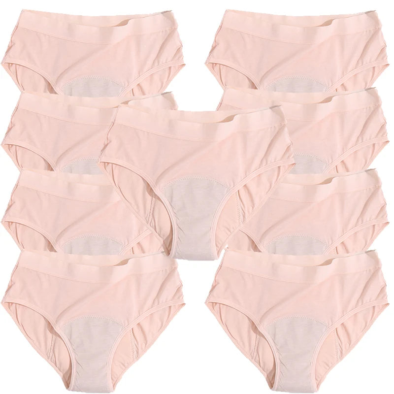 4Layer Bamboo Sexy Leakproof Menstrual Panties New Breathable Fast Absorbent Underwear Women Menstrual Briefs plus size lingerie