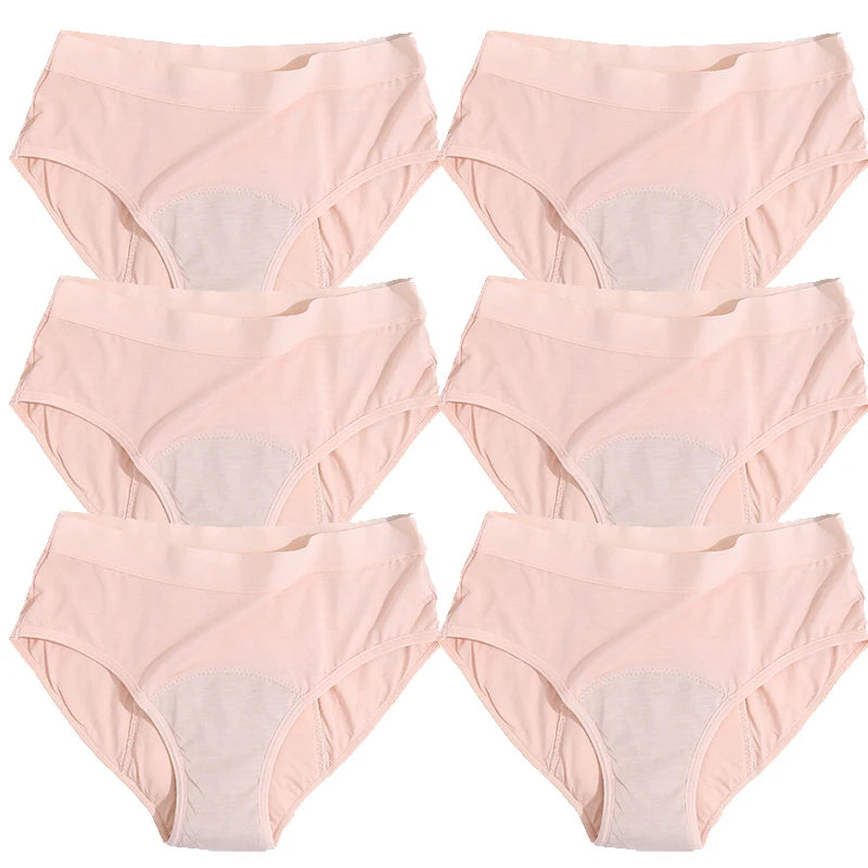 4Layer Bamboo Sexy Leakproof Menstrual Panties New Breathable Fast Absorbent Underwear Women Menstrual Briefs plus size lingerie