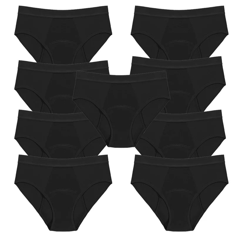 4Layer Bamboo Sexy Leakproof Menstrual Panties New Breathable Fast Absorbent Underwear Women Menstrual Briefs plus size lingerie